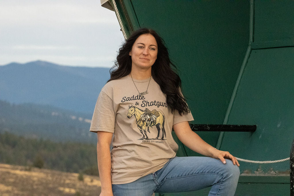 Saddle & Shotgun Bird Hunting Shirt - Slate