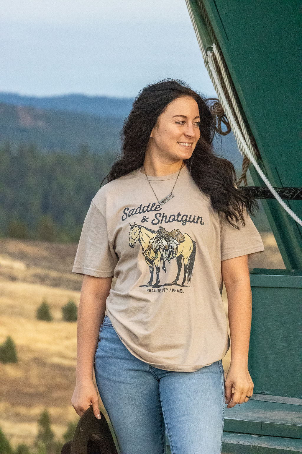Saddle & Shotgun Bird Hunting Shirt - Slate