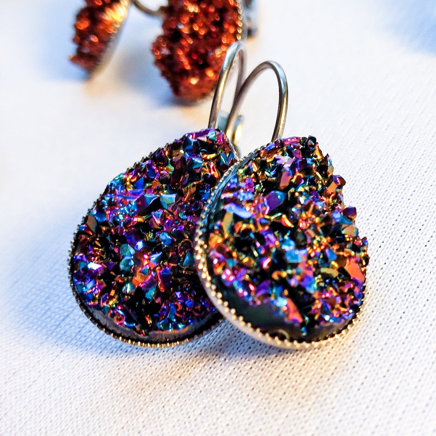 Galaxy Teardrop Sparkle Dangles - Old - Fashioned Girls