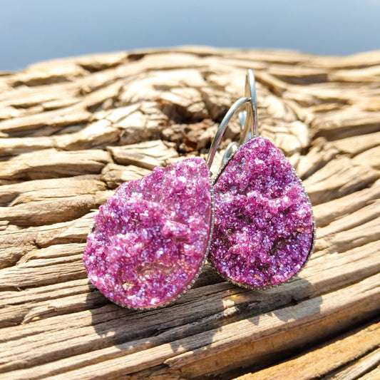 Pink Lavender Sparkle Dangles - Old - Fashioned Girls